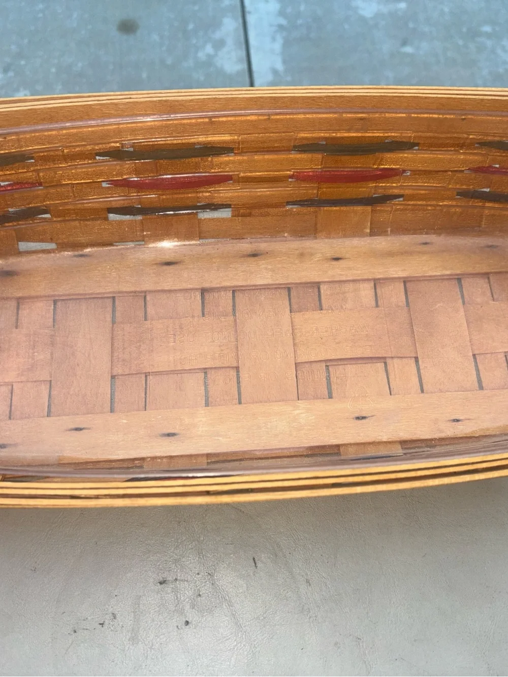 Longaberger Woven Wood Basket Collection in Natural Brown 4 Baskets